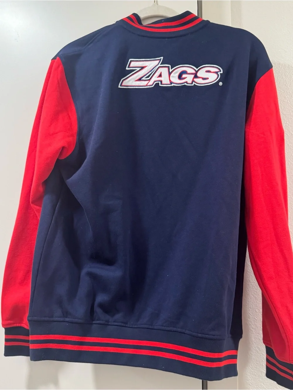Adult Mariner/Zag Navy and Red Letterman Jacket-S